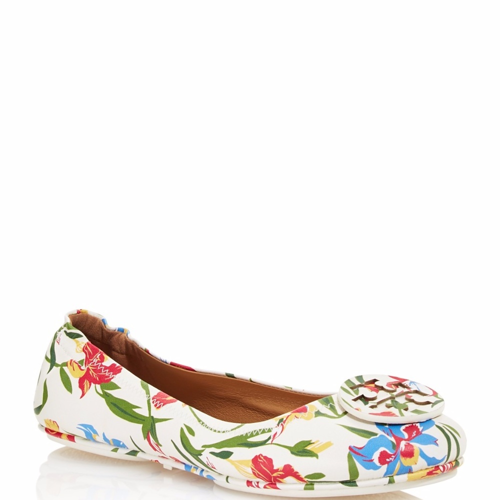 Tory Burch Miller Travel Ballet Flat Painted Iris